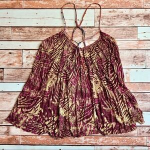 Free People boho oversized strappy tank size M